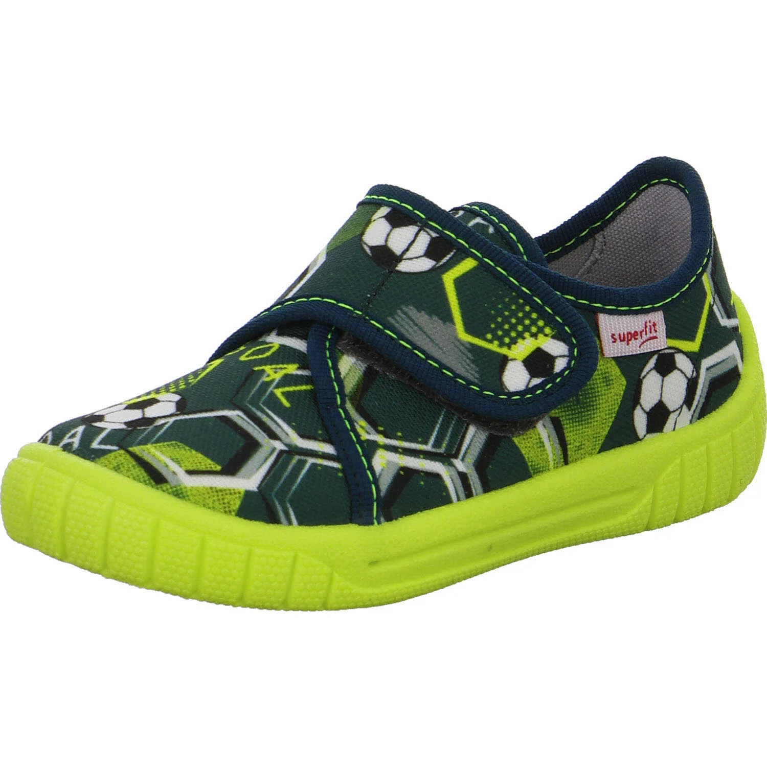 Superfit Kinder Hausschuhe 1-000279-7060 Bill grün/mehrfarbig WMS mittel
