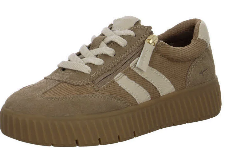 Tamaris Comfort Damen Schnürschuhe 8-83739-47/321 8-83739-47 camel/cord weit