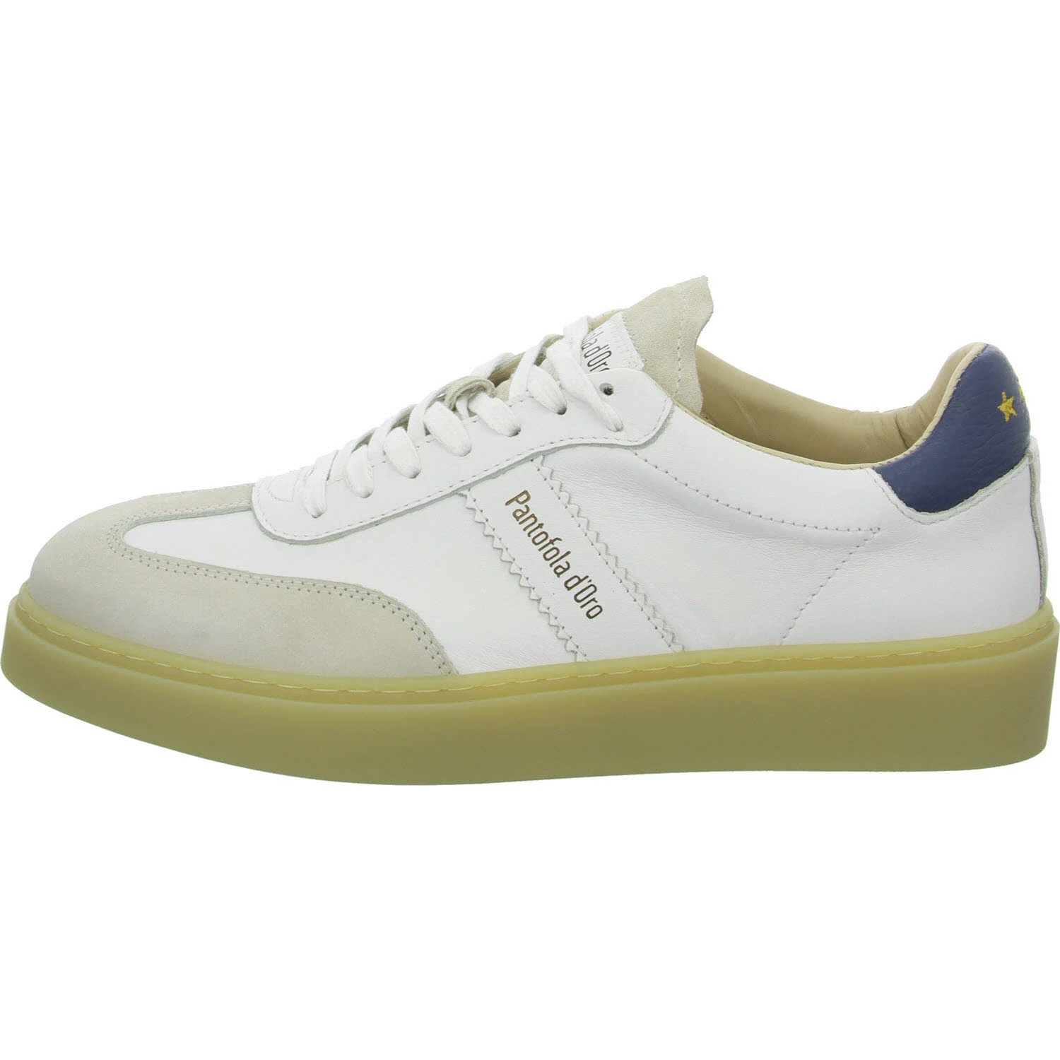 Pantofola d'Oro Herren Schnürschuhe PD001000651M 3153 ARGENTARIO white/light beige normal