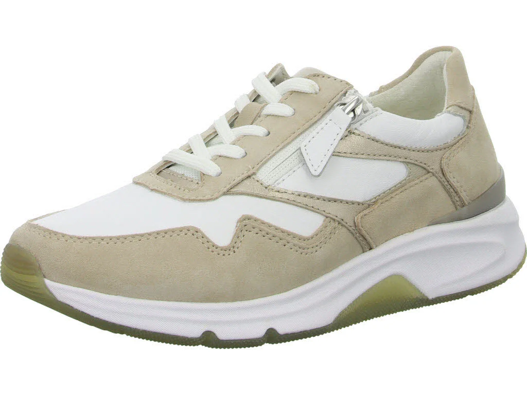 Gabor Rollingsoft Damen Schnürschuhe 66.896.55 66.896 weiss/oak/puder G (normal)