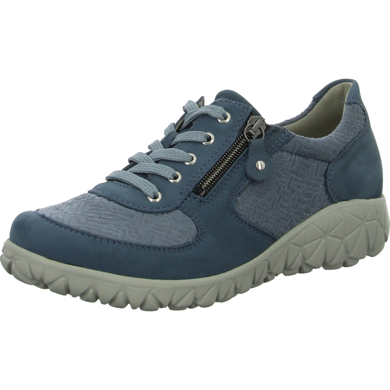 Element 2 von 8 (Bild) – Waldläufer Damen Schnürschuhe H89001-227/263 Havy Soft denim H (weit)