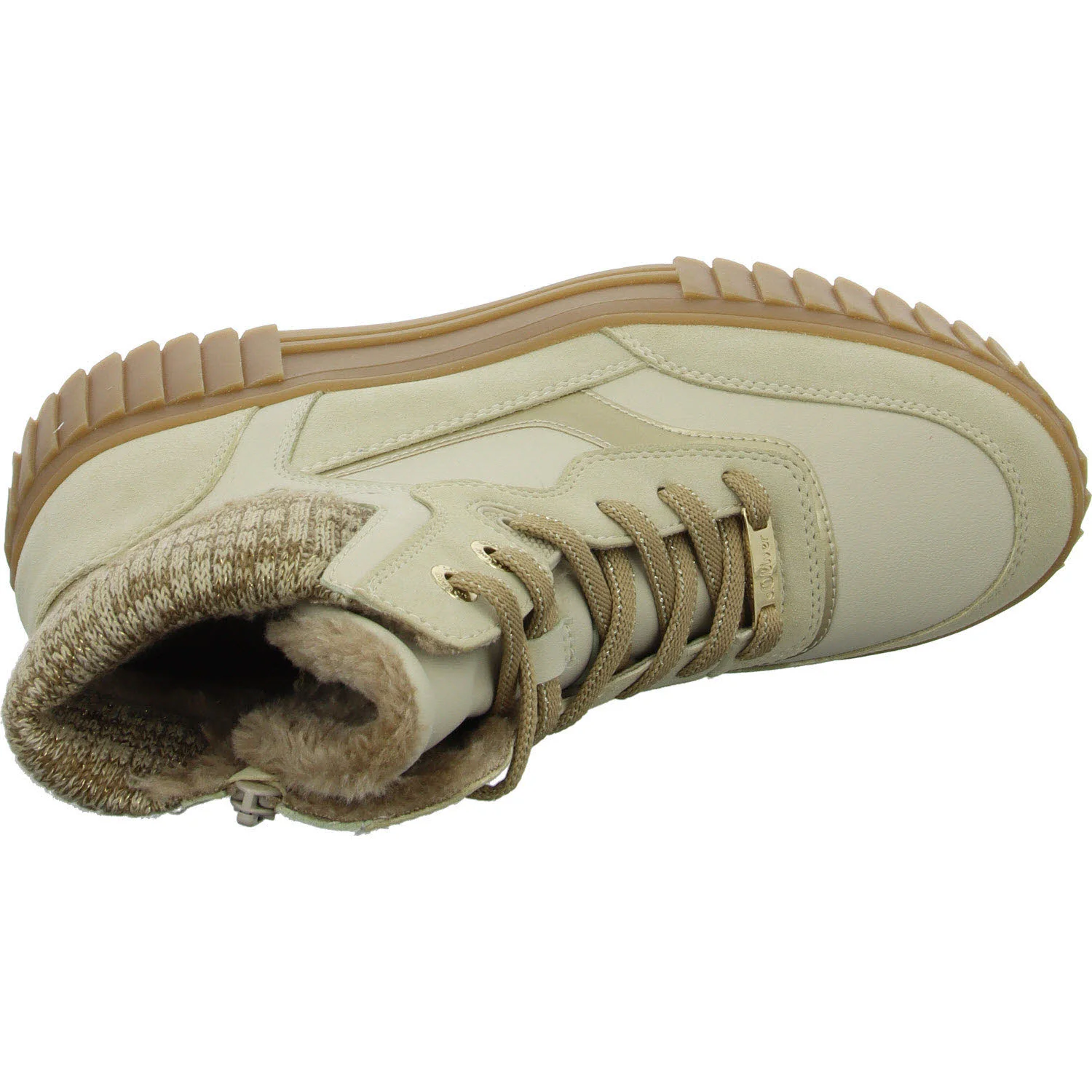 s.Oliver Damen Schnürstiefel warm 5-26226-45-410 5-26226-45 beige comb normal
