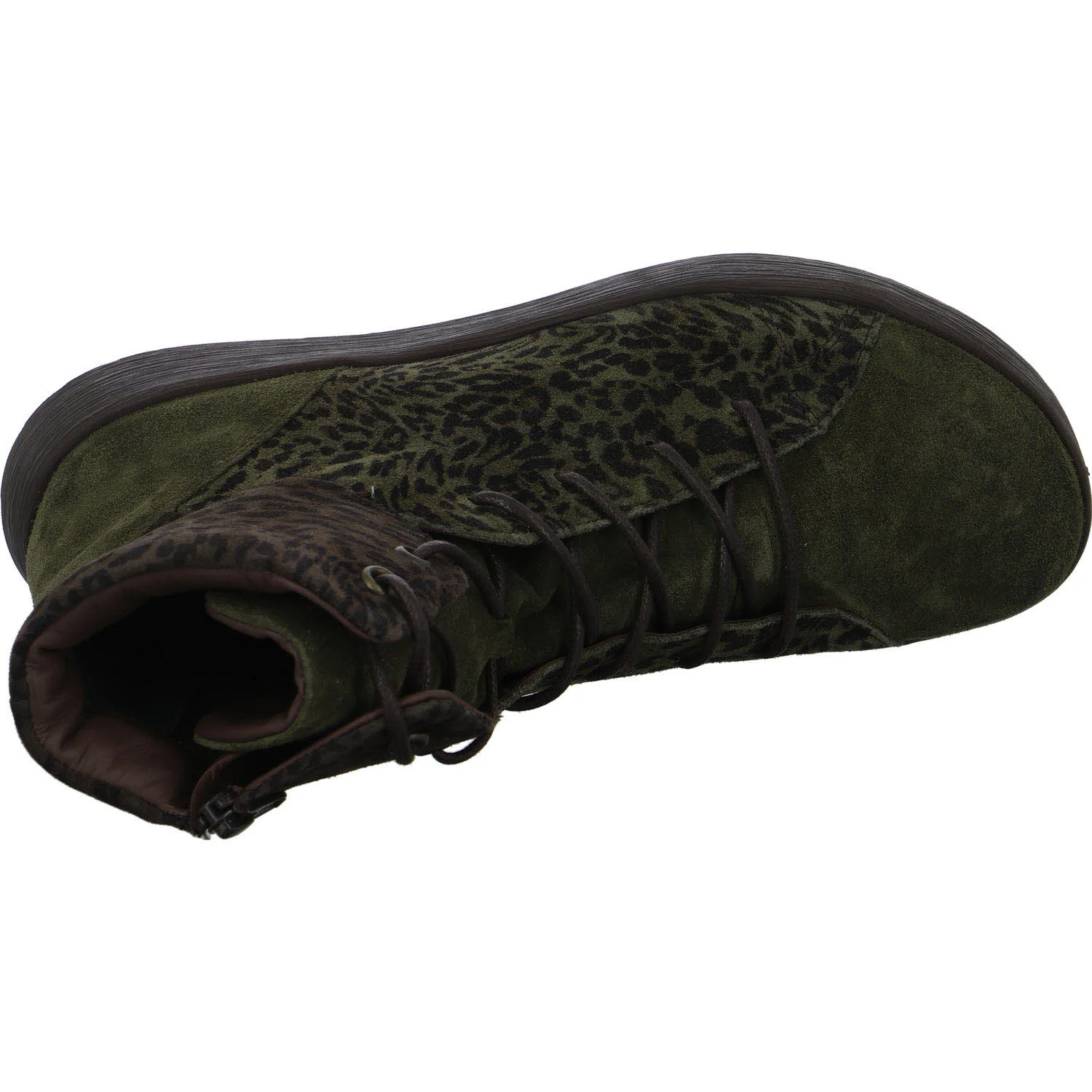 Think Damen Schnürstiefel 3-001429-7000 Comoda olive/kombi F 1/2 (normal)