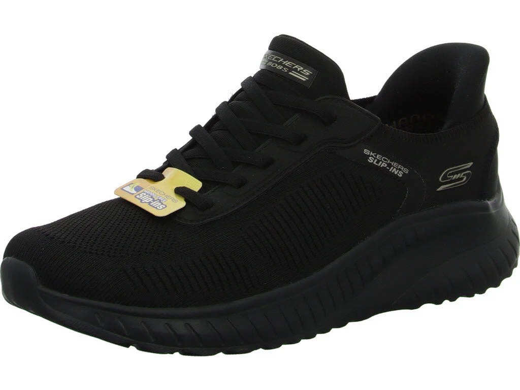 Skechers Damen Slipper 117497 BBK BOBS Sport Squad Chaos black normal