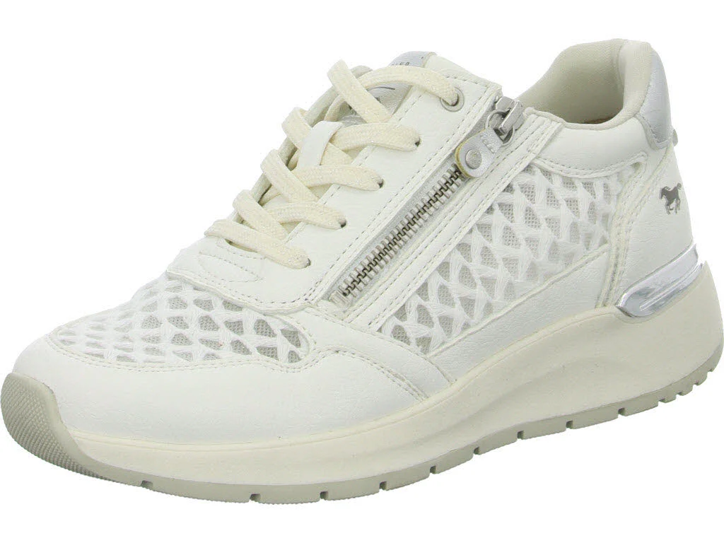 Mustang Damen Schnürschuhe 1487304-1 1487304 weiss normal