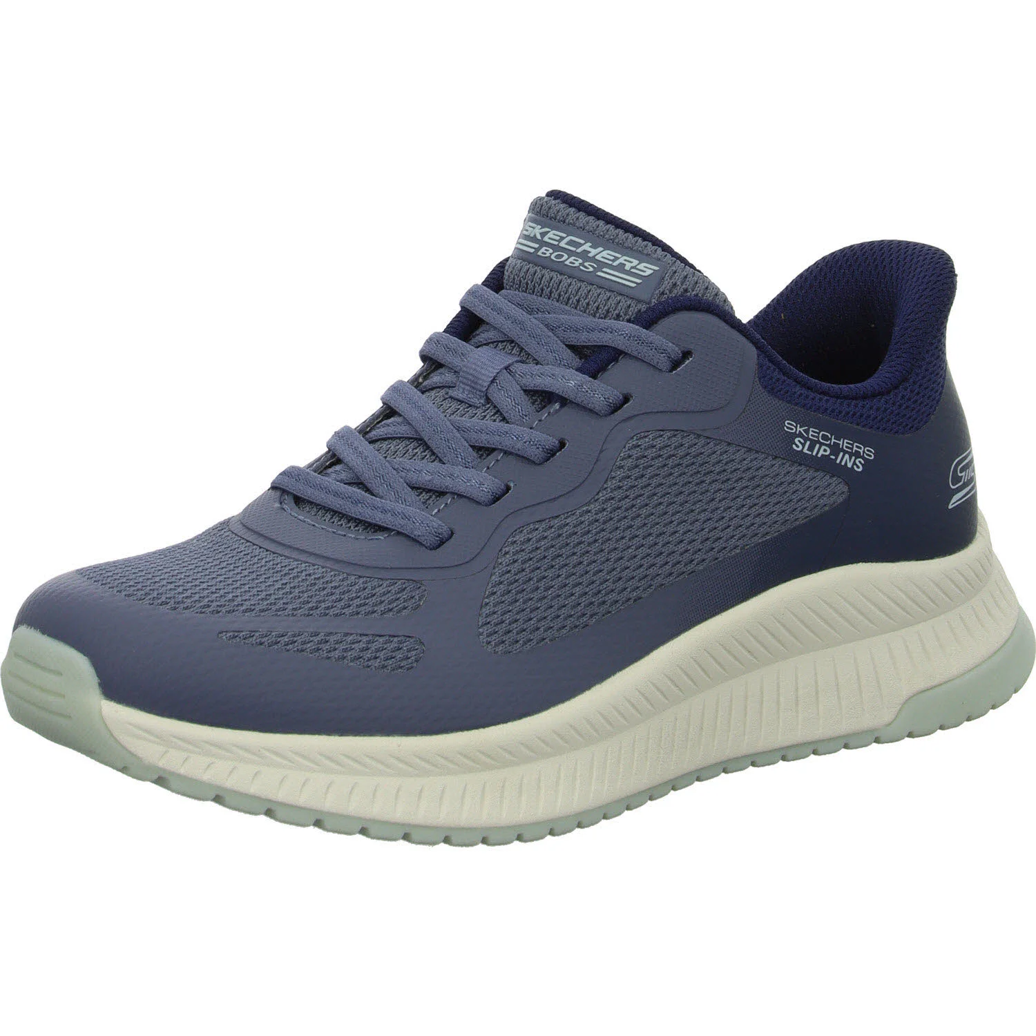 Element 2 von 8 (Bild) – Skechers Damen Slipper 117624 BLMT BOBS Squad 4 - Staple Look blue/multi normal