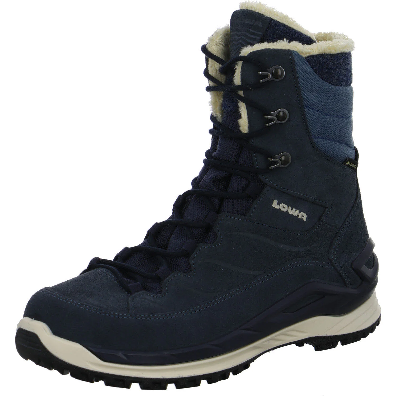 Element 2 von 8 (Bild) – Lowa Damen Schnürstiefel warm 421417/6663 Calceta Evo GTX Ws rauchblau/blau normal