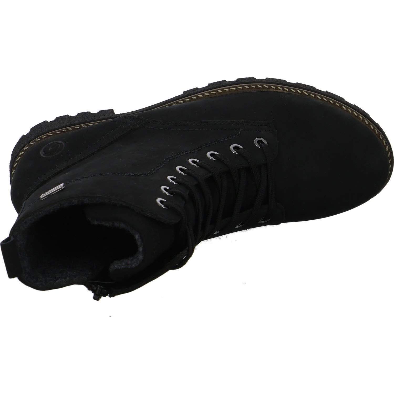 Remonte Damen Schnürstiefel warm D8489-02 D8489 schwarz/schwarz G (weit)