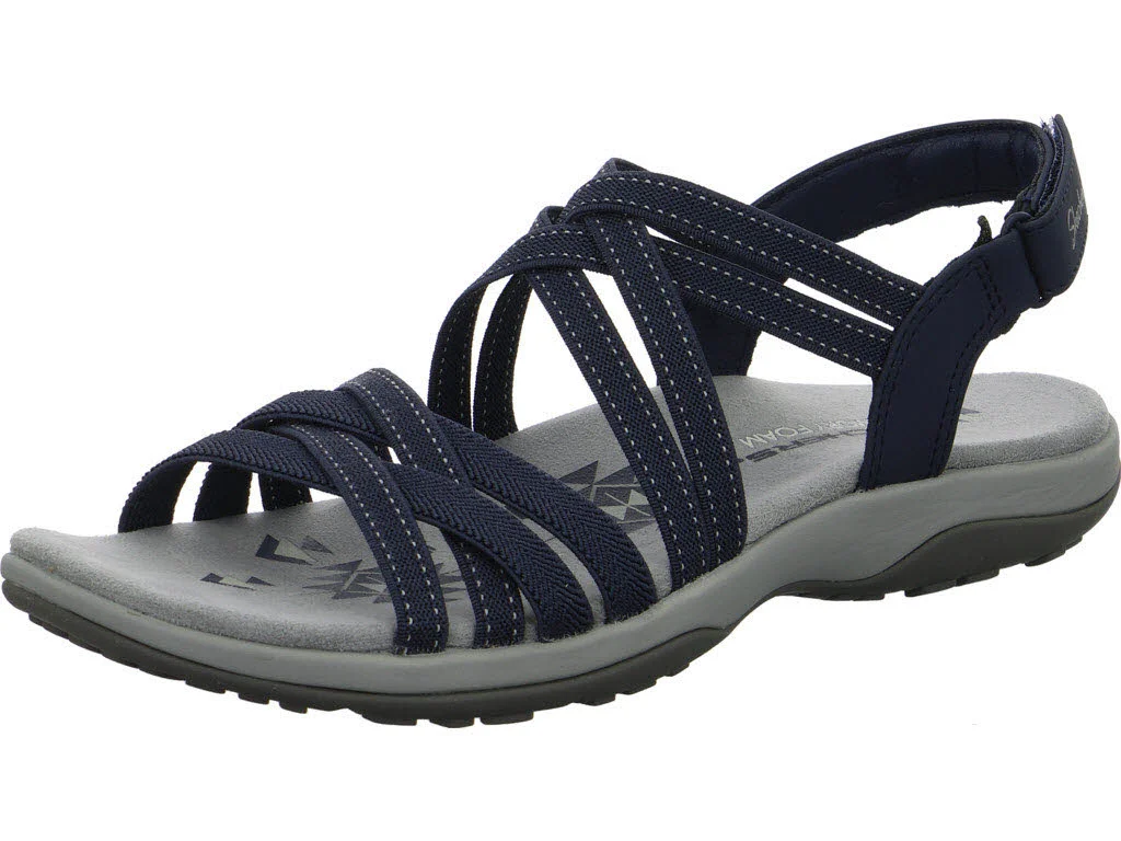 Skechers Damen Sandalen 163571 NVY Reggae Slim - Summer Getaway navy normal