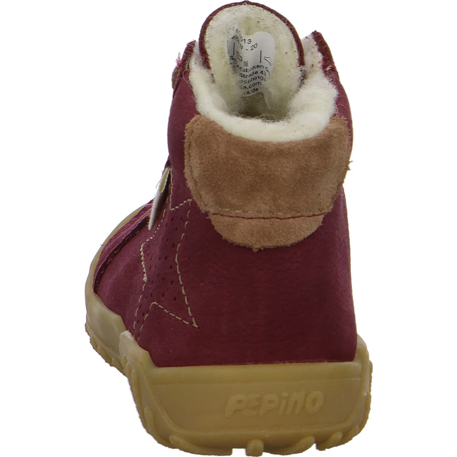 Element 4 von 8 (Bild) – Ricosta Kinder Schnürstiefel 50 3300303/370 Denny burgund WMS weit