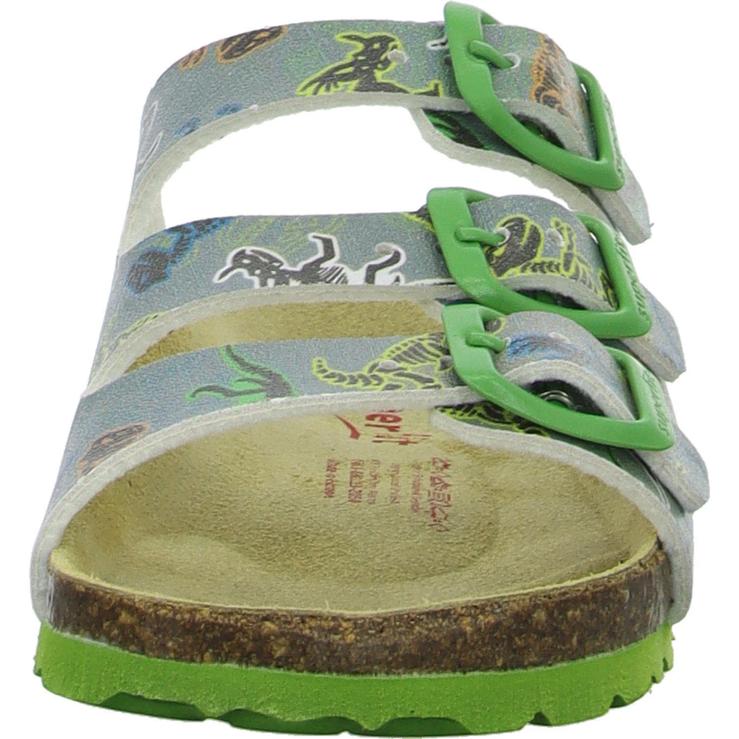 Superfit Kinder Pantoletten 1-800113-2050 Fussbettpantoffel grau/mehrfarbig WMS mittel