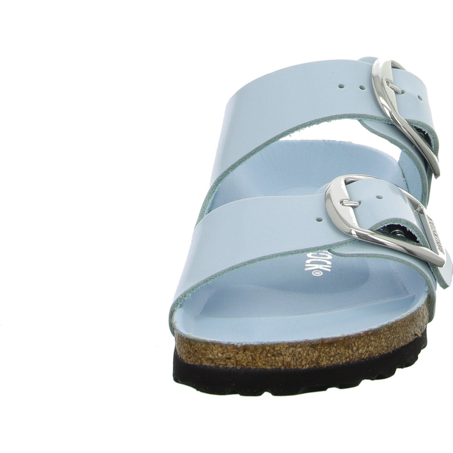 Element 3 von 8 (Bild) – BIRKENSTOCK Pantoletten 1030374 Arizona Big Buckle baby blue high shine schmal