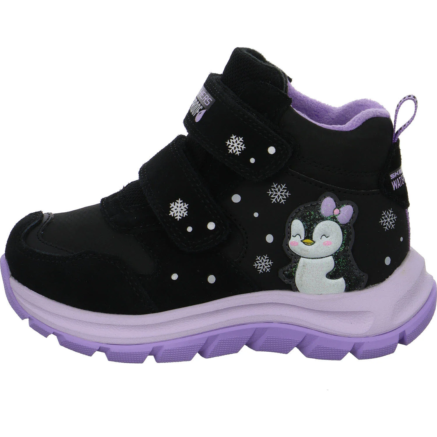 Element 6 von 8 (Bild) – Skechers Kinder Schaftstiefel 303490L BKLV Dynamic Trail - Snuggle Walks black/lavender normal