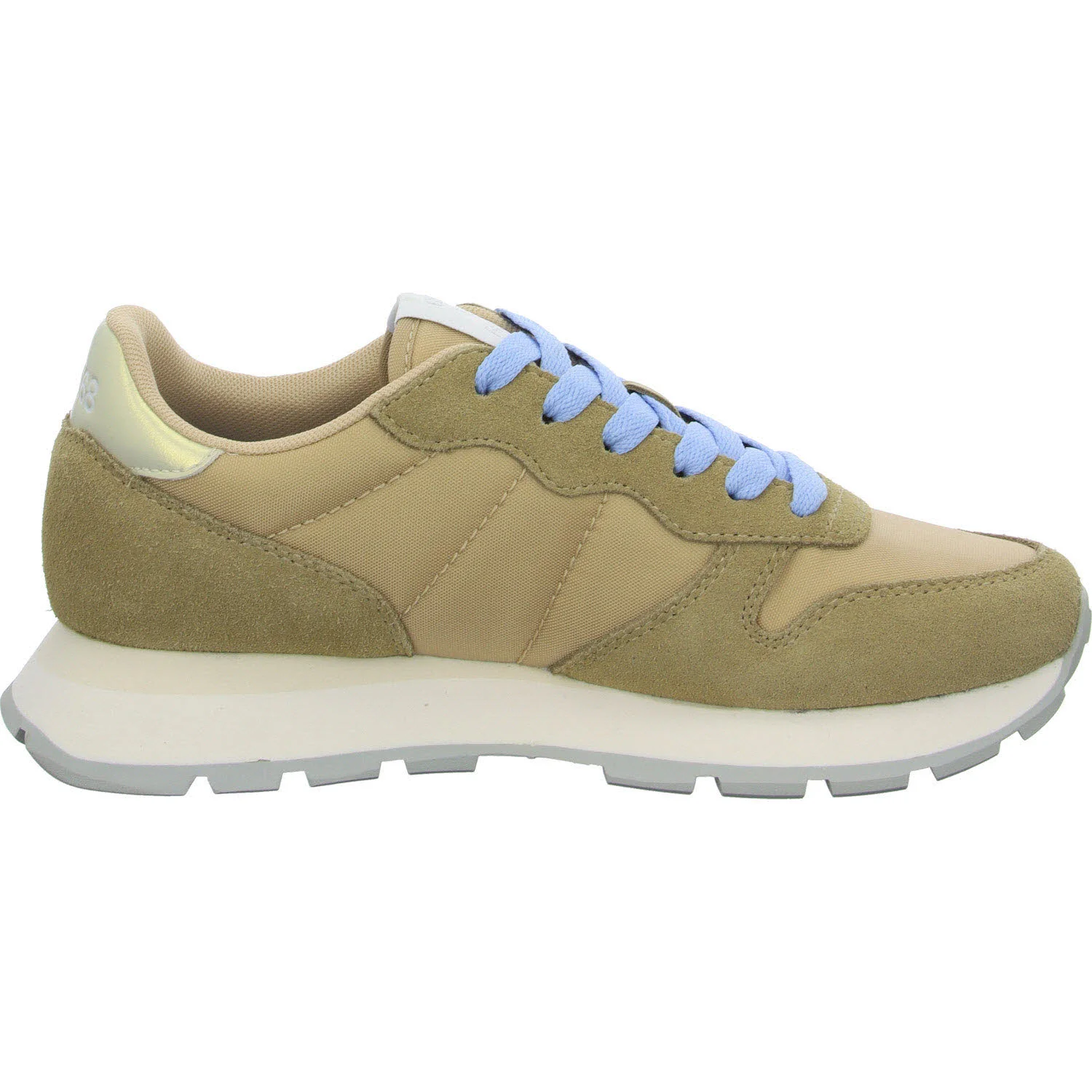 SUN68 Damen Schnürschuhe Z35201 16 ALLY SOLID NYLON beige normal