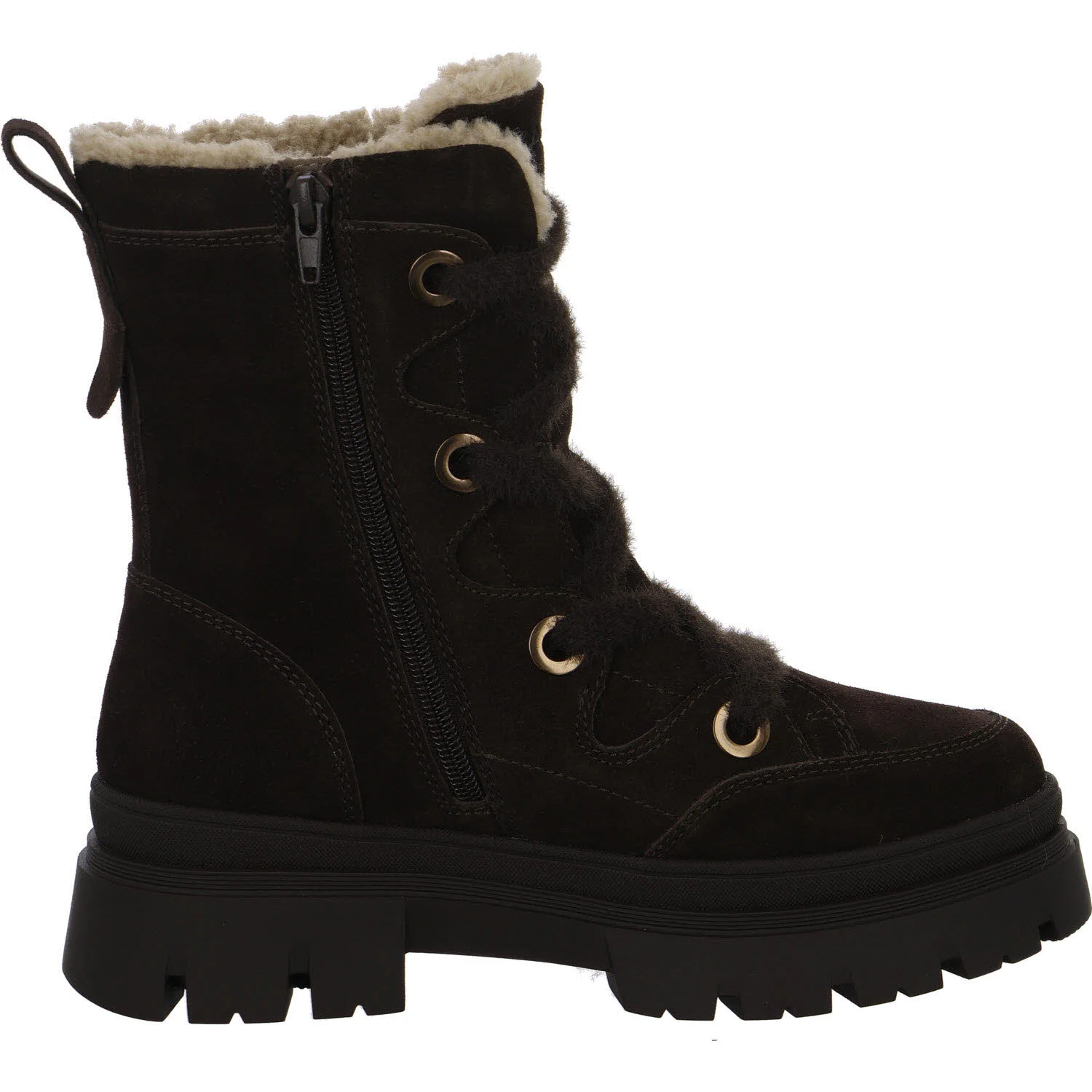 TT.Bagatt Damen Schnürstiefel warm D31AYD321400-6114 D31AYD321400 dark brown/taupe normal