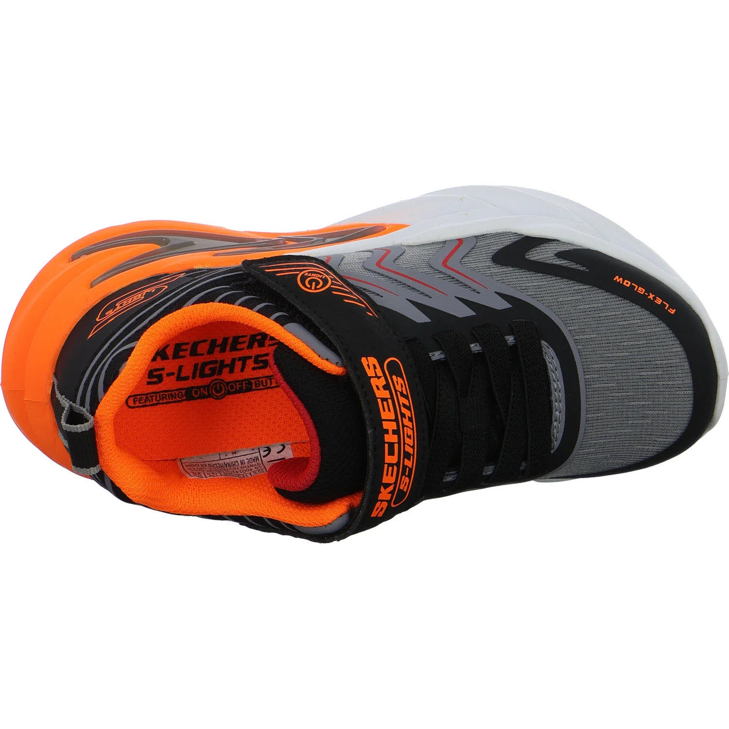 Skechers Kinderschuh zum Schlupfen 400141LC BKCC Flex-Glow Ultra - Prism-Pacer black/charcoal normal