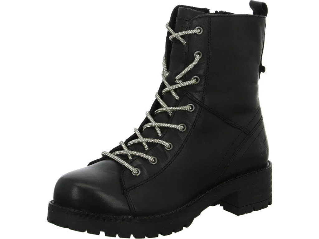 2go Fashion Damen Schnürstiefel 8204501-9 8204501 schwarz normal