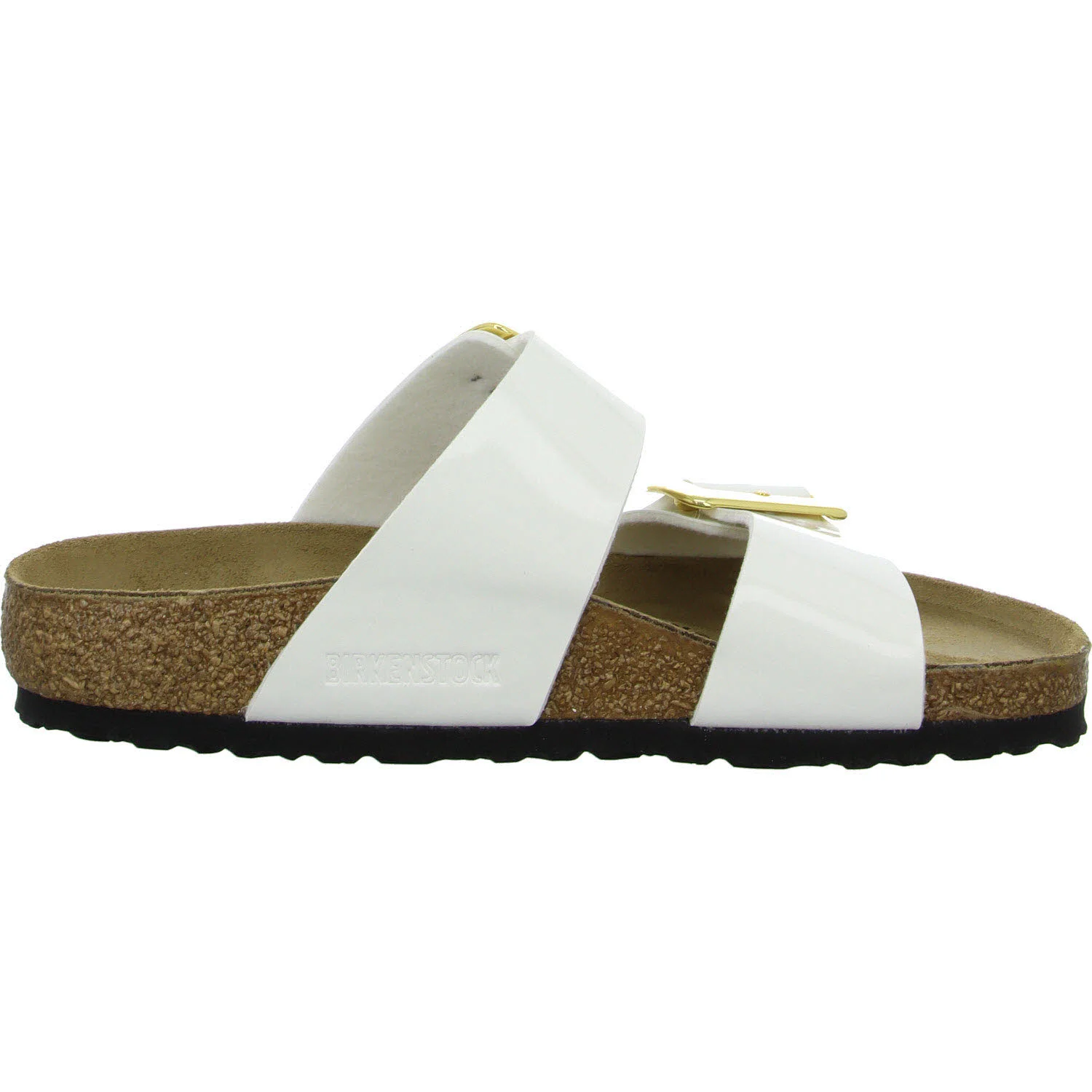 Element 7 von 8 (Bild) – BIRKENSTOCK Pantoletten 1029452 Sydney Cushion Buckle patent white normal