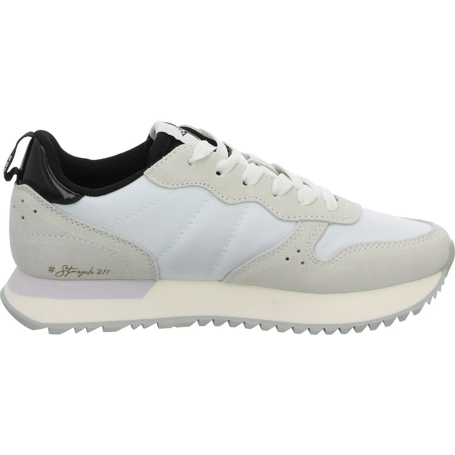 SUN68 Damen Schnürschuhe Z35211 01 STARGIRL MULTICOLOR white normal