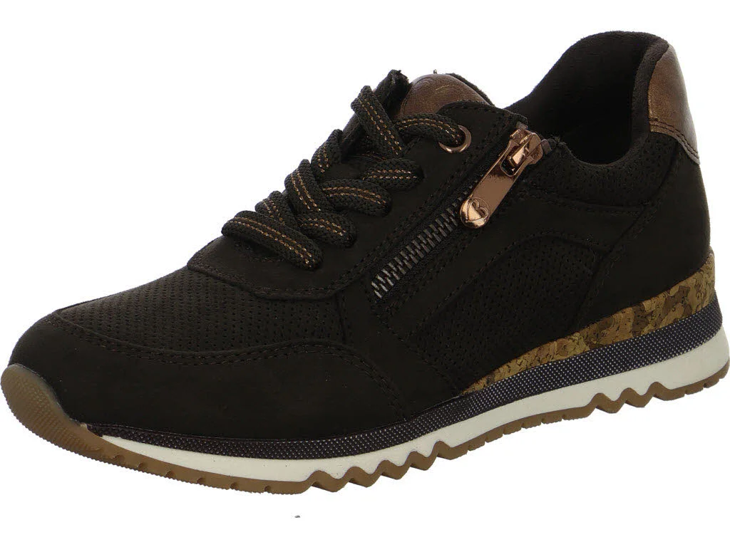 Marco Tozzi Damen Schnürschuhe 2-23781-41/303 2-23781-41 mocca comb normal