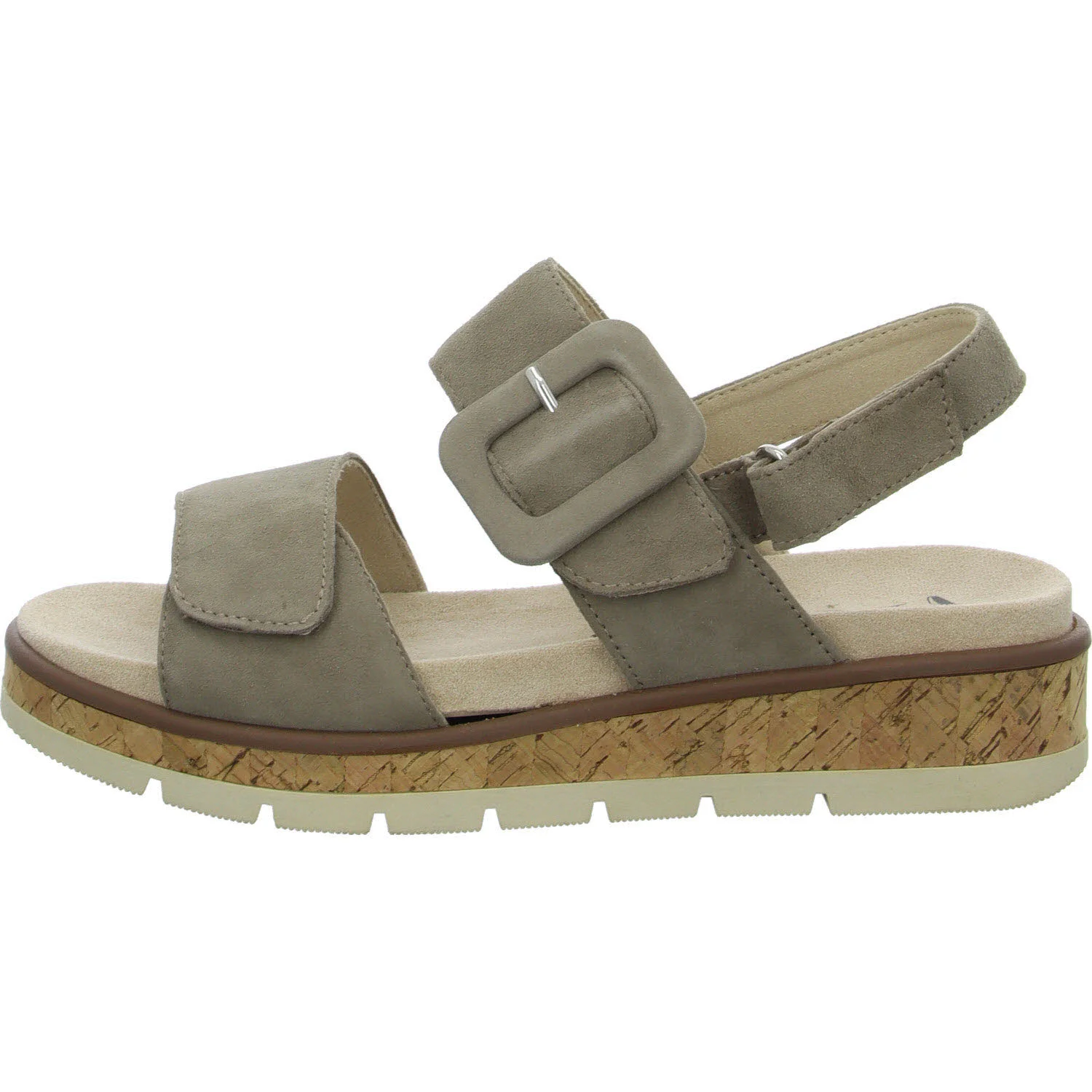 Caprice Damen Sandalen 9-28714-44-343 9-28714-44 taupe suede G (normal)