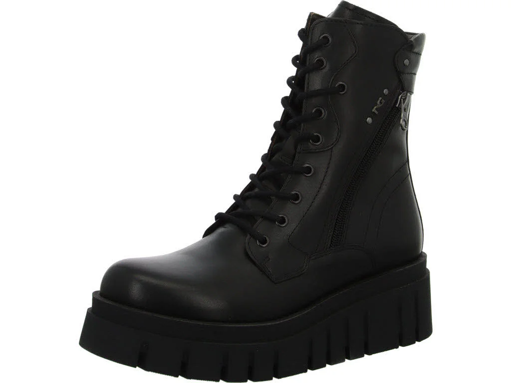 NeroGiardini Damen Schnürstiefel I514910D 100 I514910D nero normal