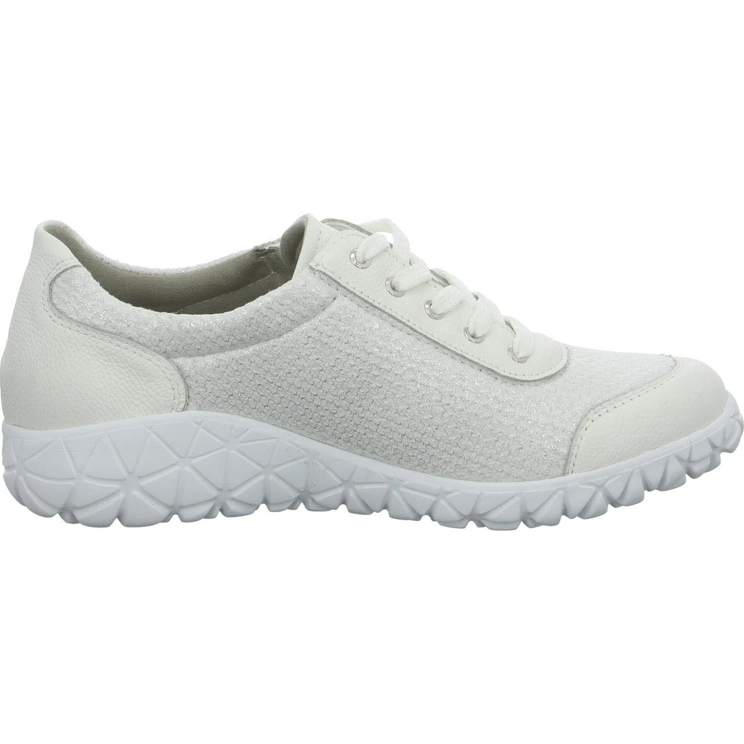 Element 7 von 8 (Bild) – Waldläufer Damen Schnürschuhe H89001-244/663 Havy Soft weiss silber H (weit)