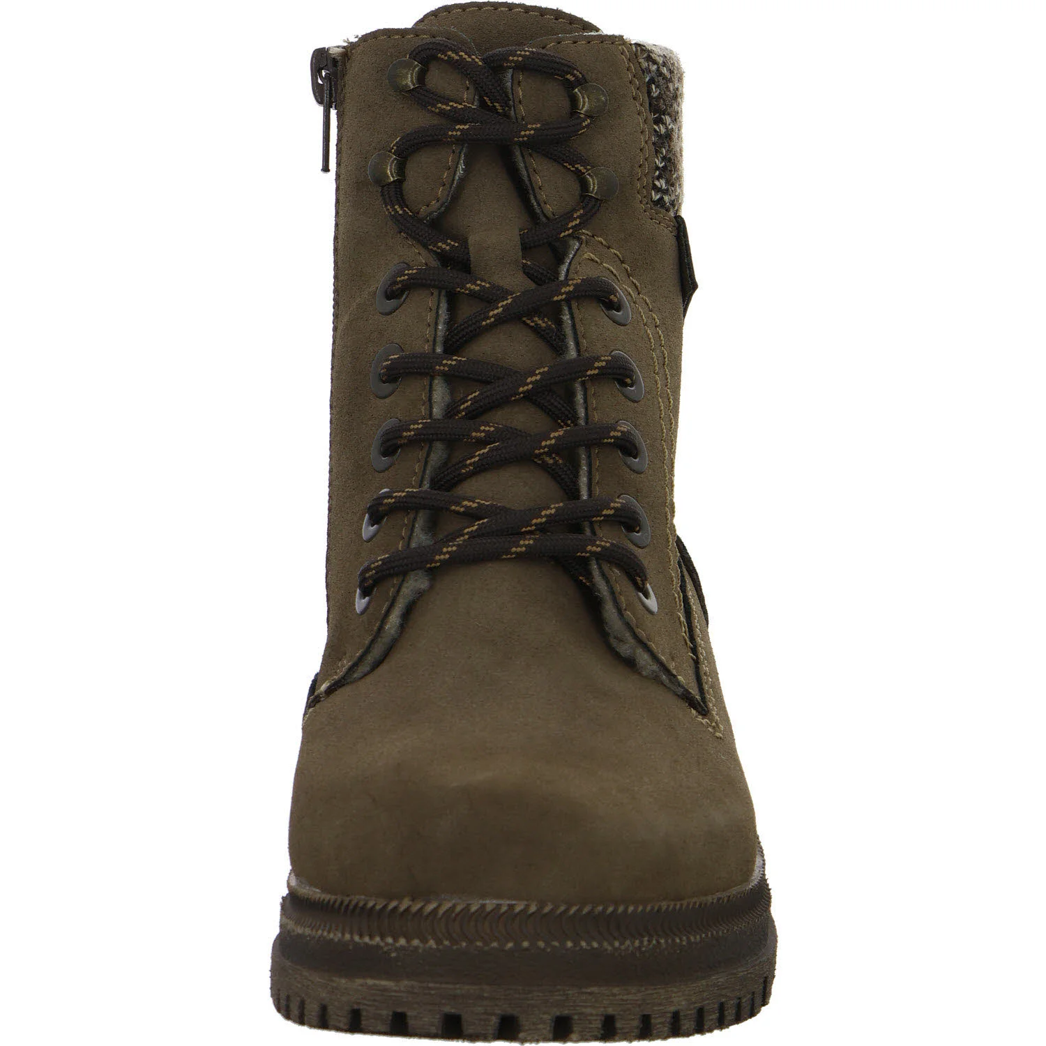 Rieker Damen Schnürstiefel warm Y7621-25 Y7621 brown/havanna/braun-beige F (normal)