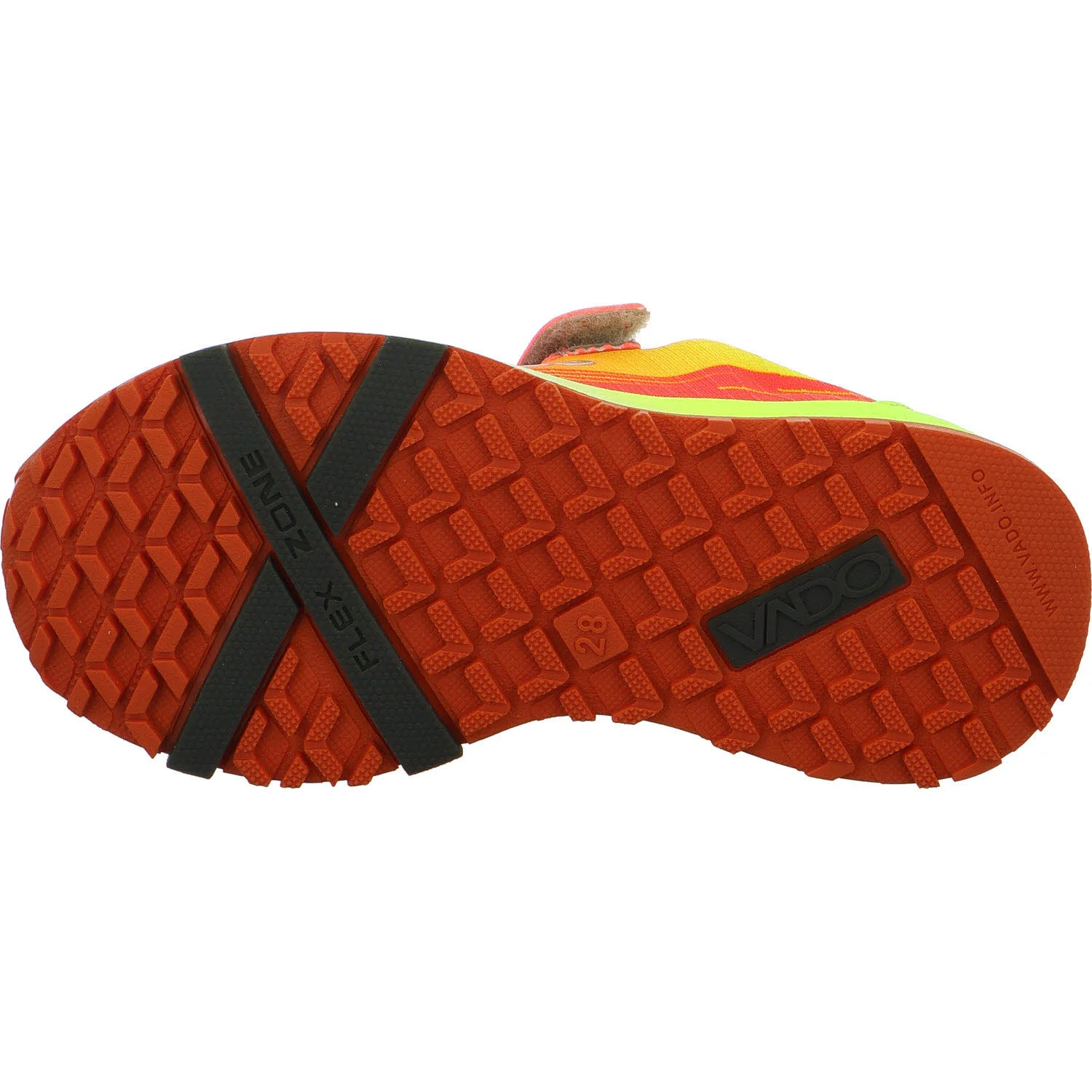 VADO Kinderschuh zum Schlupfen 43334-3301/778 WILLY Lo Elastic GTX neon orange normal