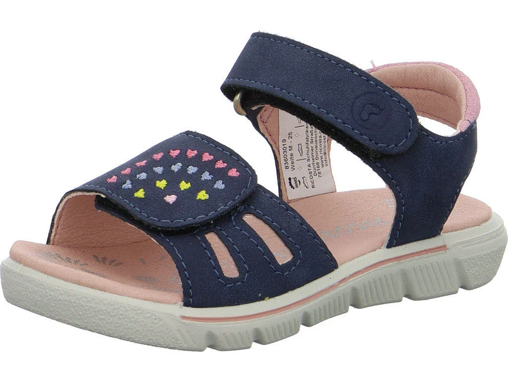 Ricosta Kinder Sandalen 50 7801702/170 Sarah nautic WMS mittel