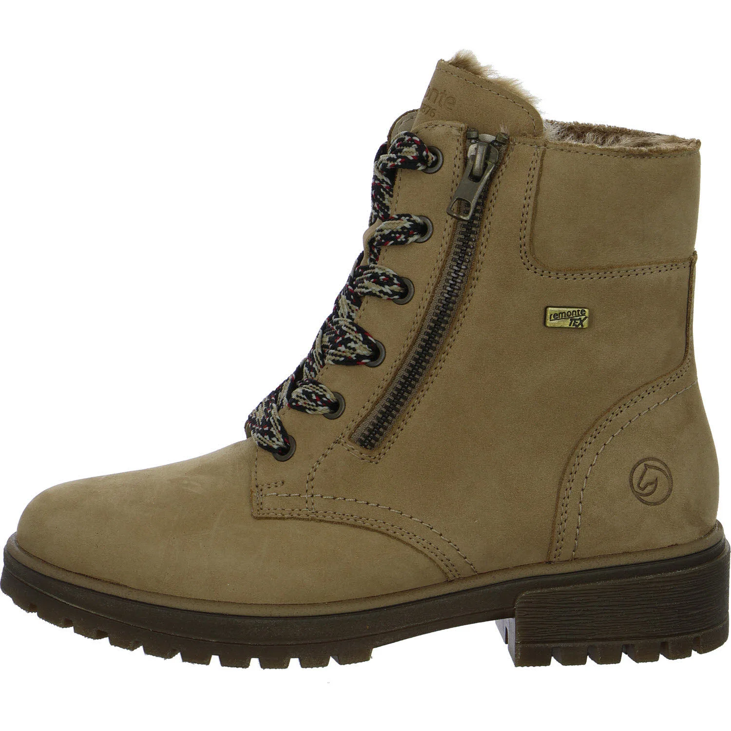 Element 6 von 8 (Bild) – Remonte Damen Schnürstiefel warm D3W70-20 D3W70 camel/cappuccino H (extra weit)