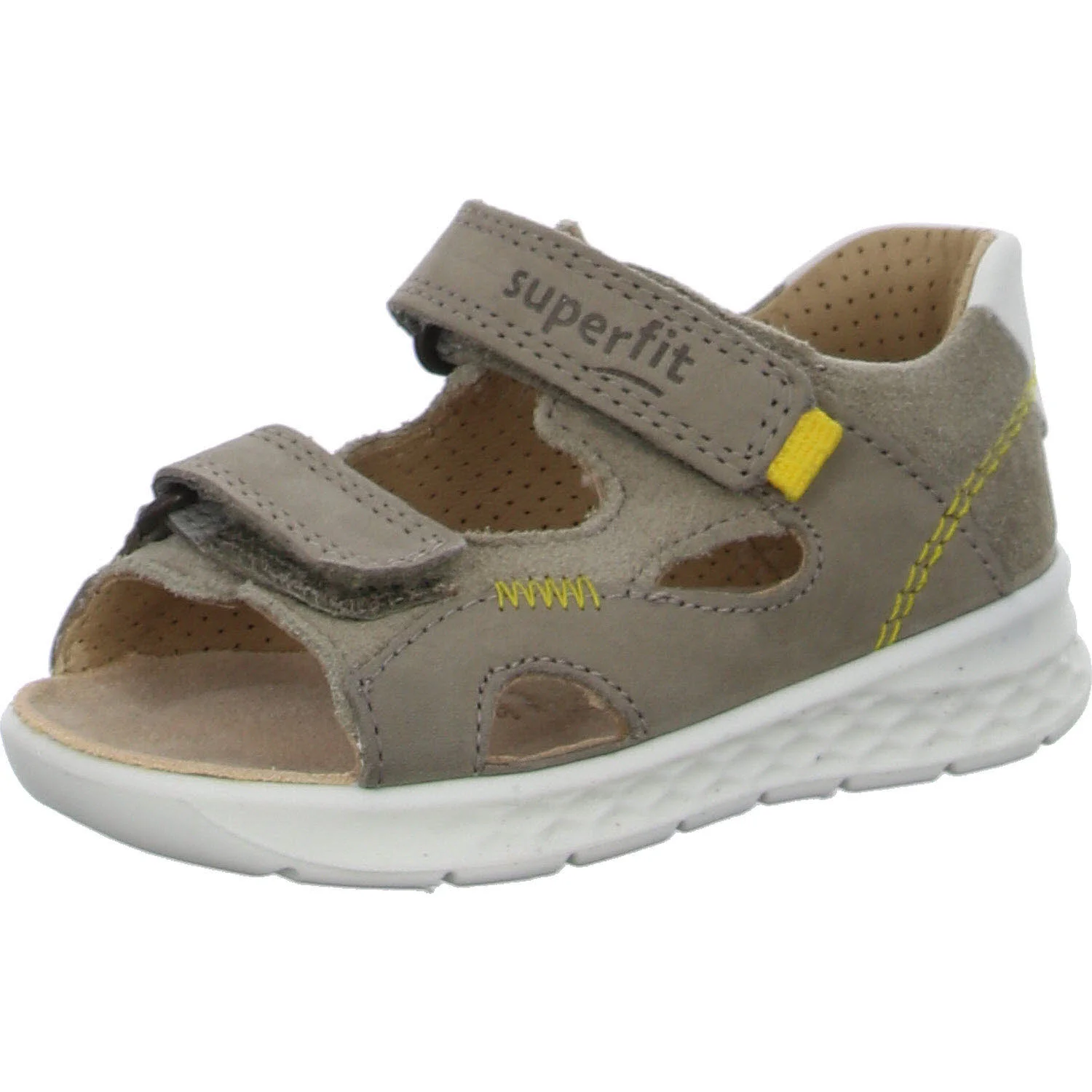 Superfit Kinder Sandalen 1-000510-4000 Lagoon beige/gelb WMS mittel