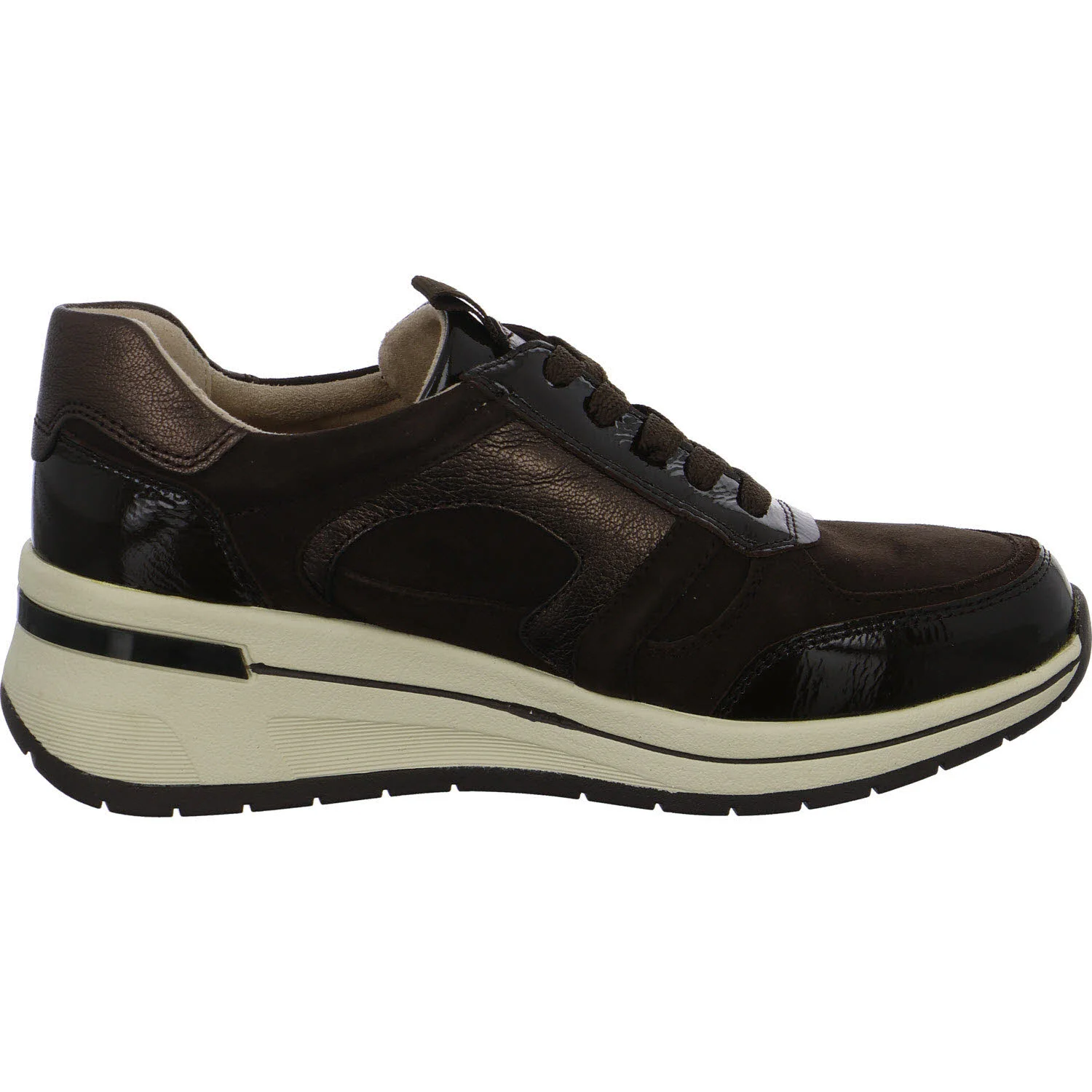 Element 7 von 8 (Bild) – Caprice Damen Schnürschuhe 9-23300-44-329 9-23300-44 dk brown comb H (weit)
