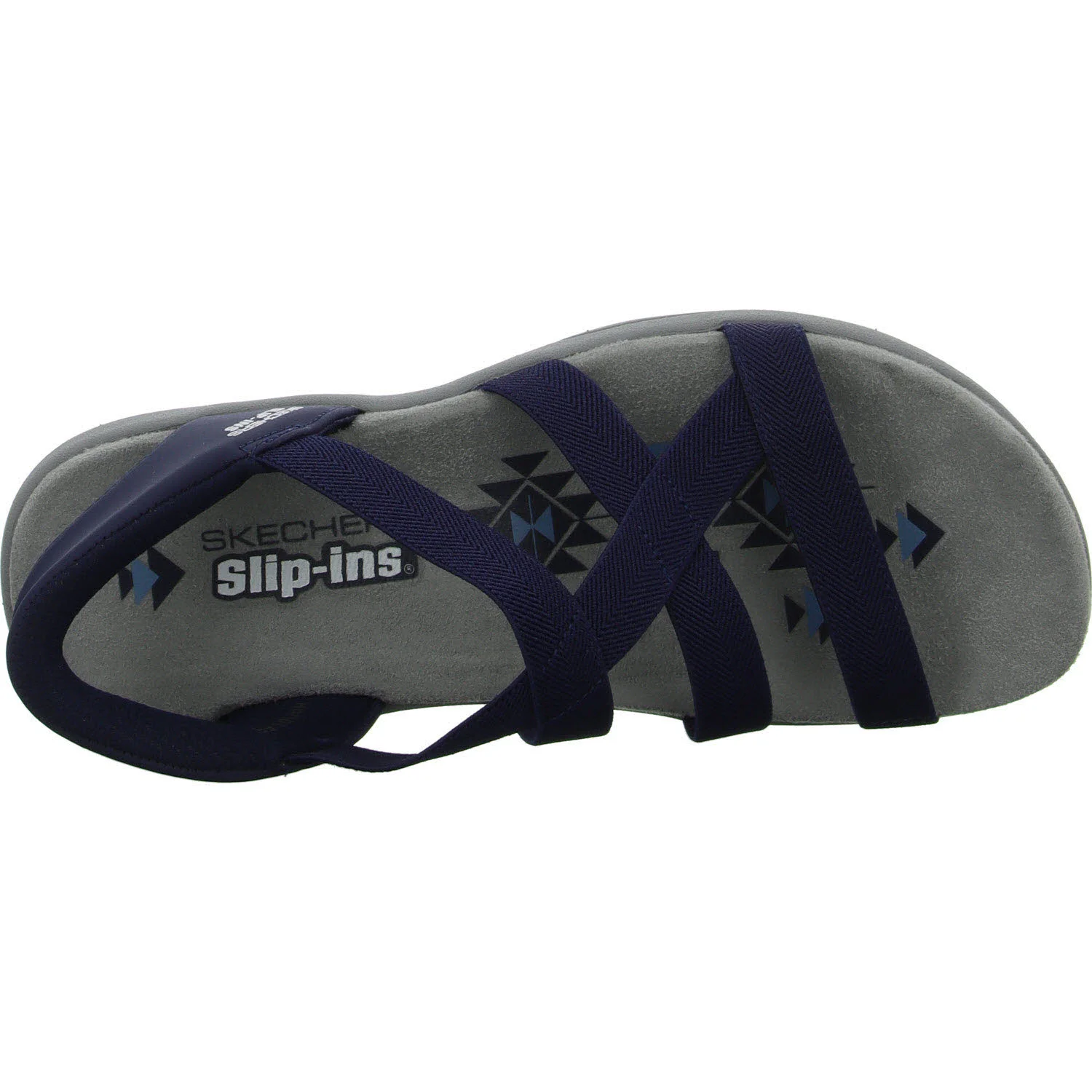 Skechers Damen Sandalen 163460 NVY Reggae Slim - Stretch Flex navy normal