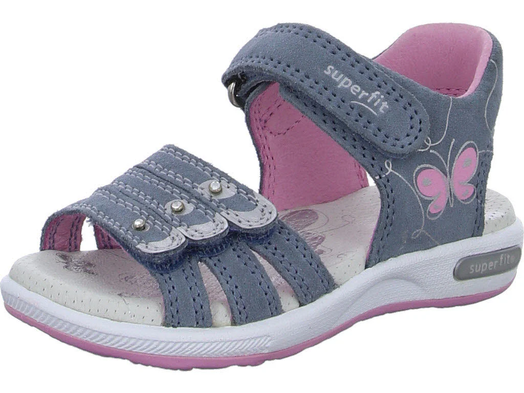 Element 1 von 8 (Bild) – Superfit Kinder Sandalen 1-006137-8020 Emily blau/rosa WMS mittel
