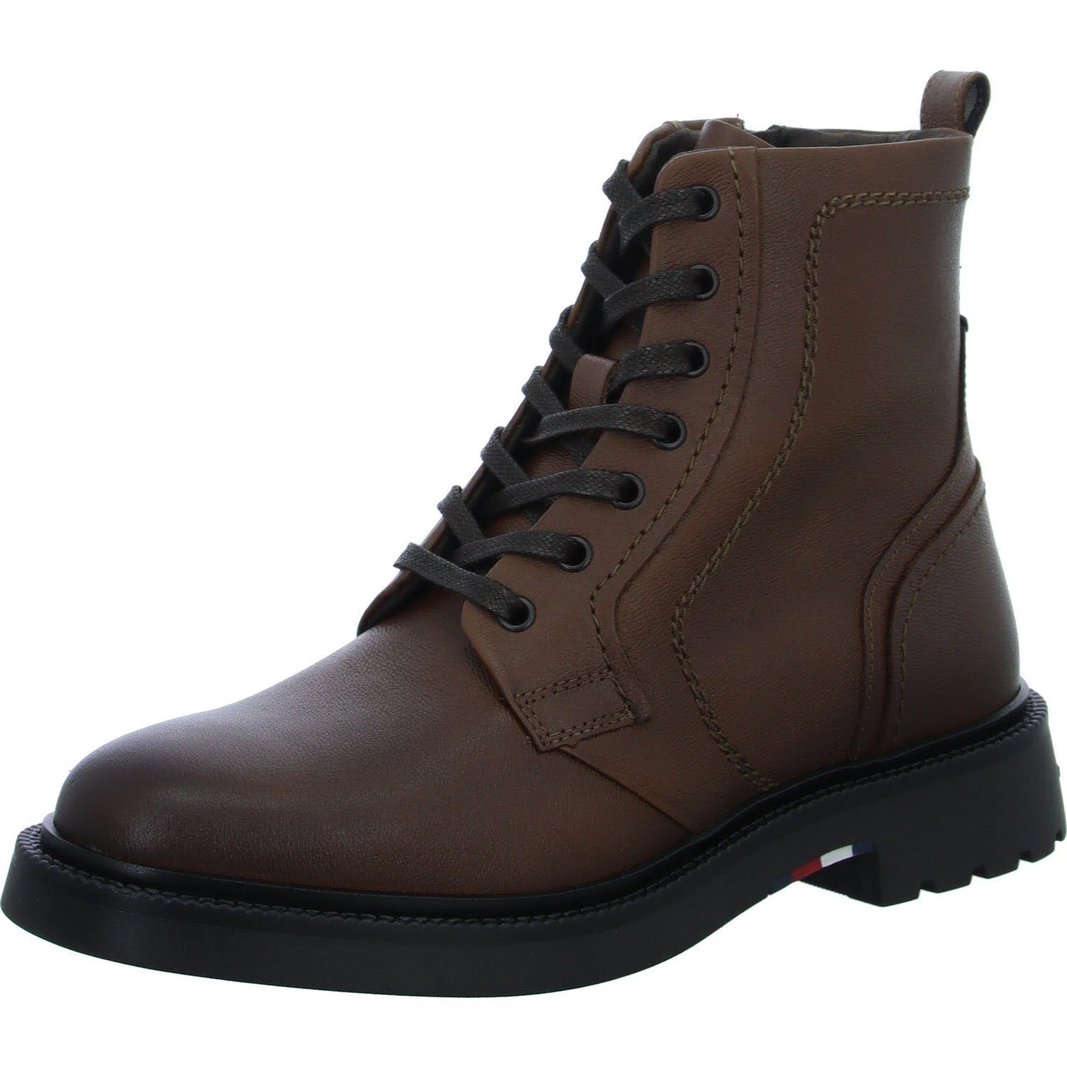 Tommy Hilfiger Herren Schnürstiefel FM0FM05183GVI HILFIGER COMFORT LWT LTH BOOT winter cognac normal
