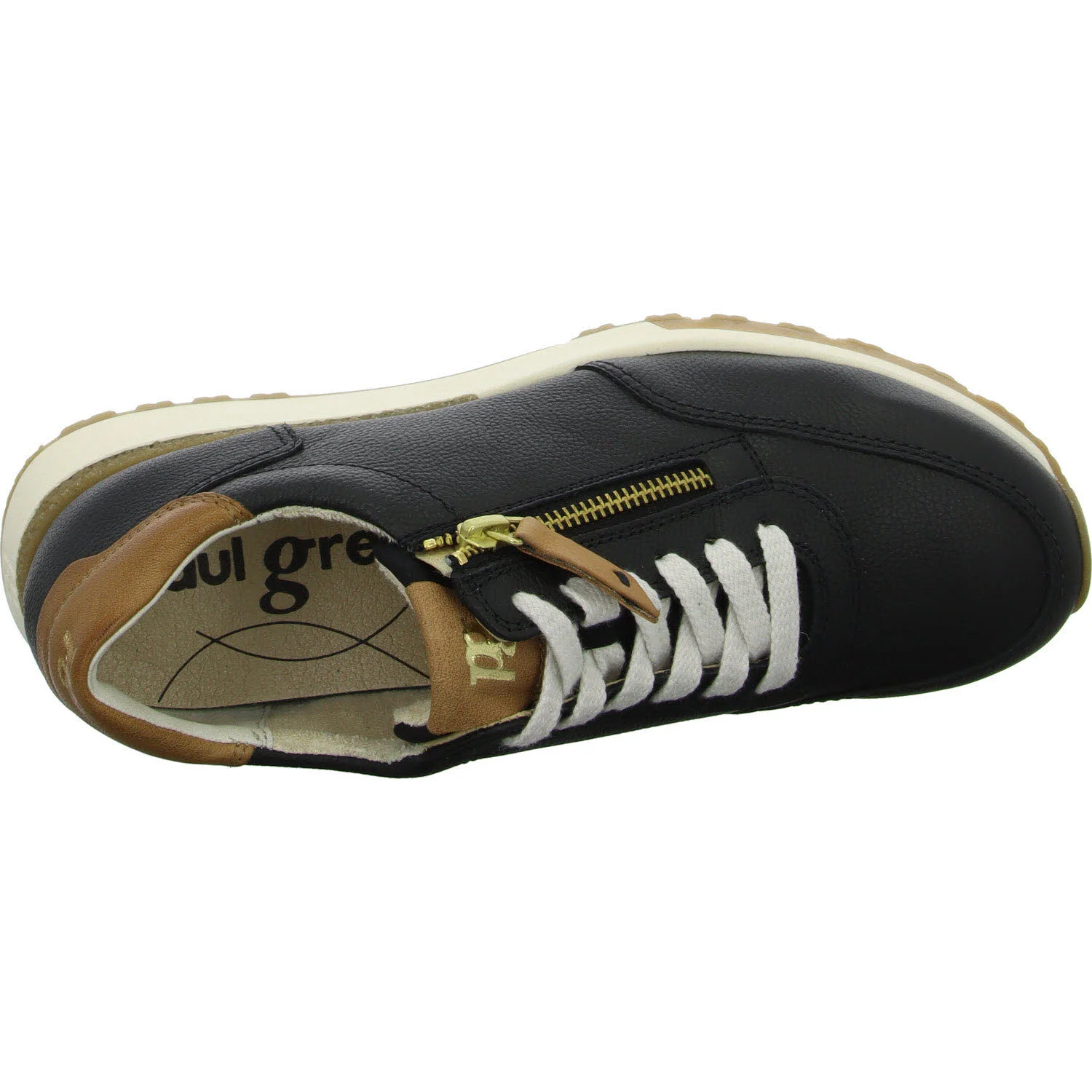 Element 8 von 8 (Bild) – Paul Green Damen Schnürschuhe 5310-020 5310 black/cuoio normal