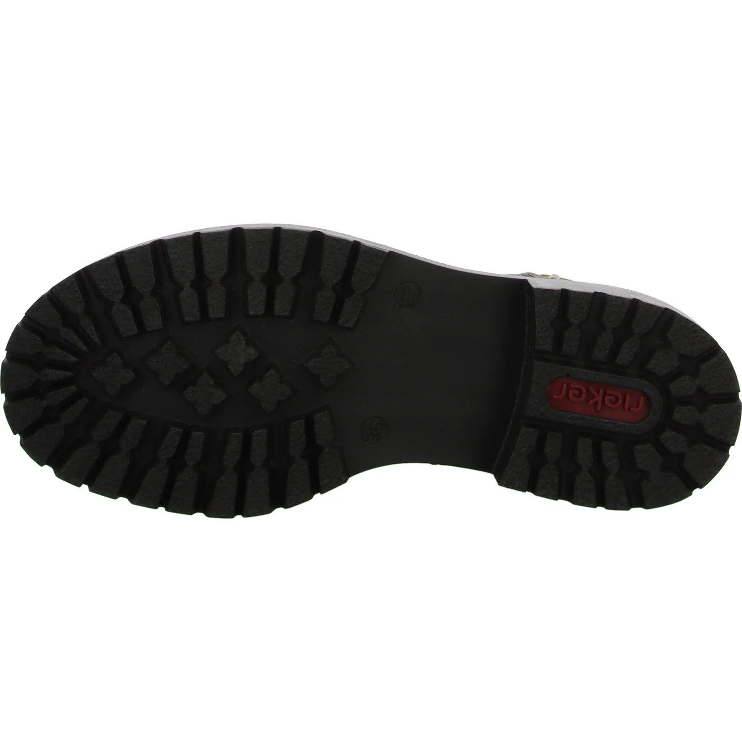 Rieker Damen Schnürstiefel 72617-00 72617 schwarz/leo-nuss F (normal)