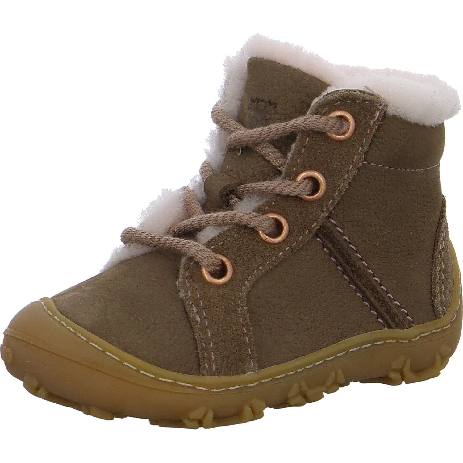 Ricosta Kinder Schnürstiefel 50 1500103/270 Elia schoko/rosa WMS weit