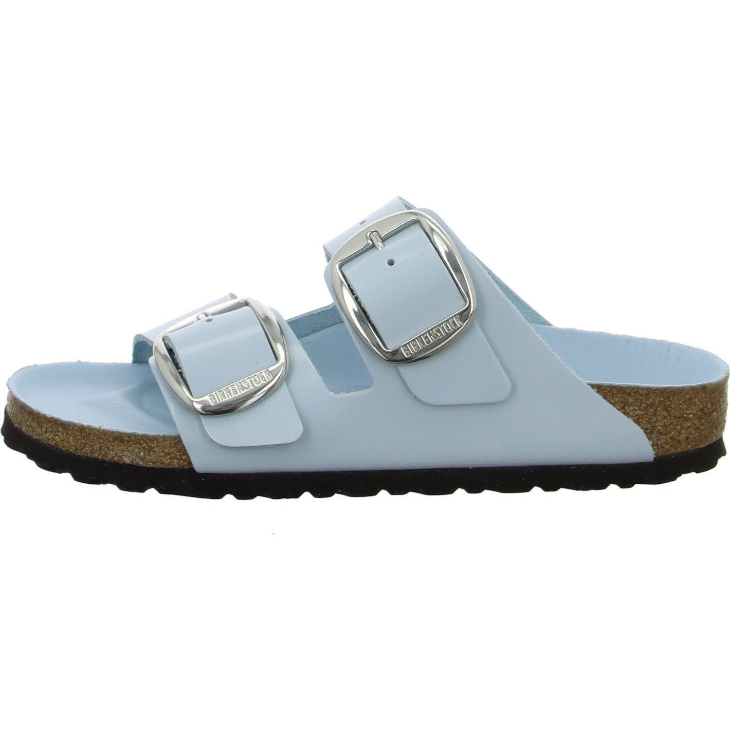 Element 6 von 8 (Bild) – BIRKENSTOCK Pantoletten 1030374 Arizona Big Buckle baby blue high shine schmal