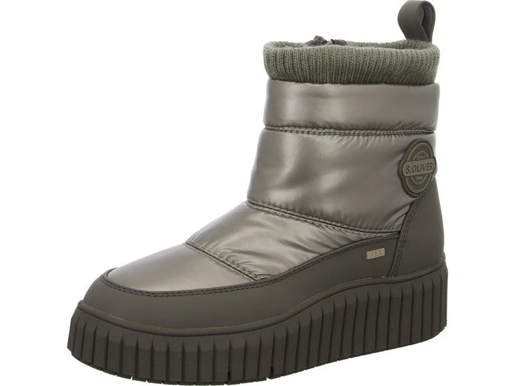 s.Oliver Damen Stiefelette warm 5-26414-43-984 5-26414-43 platinum normal