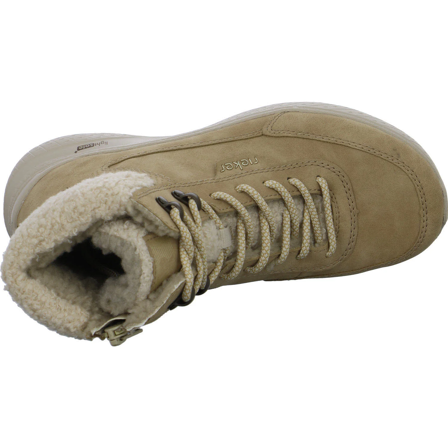 Rieker Damen Schnürstiefel warm M8510-60 M8510 marble/beige F (normal)