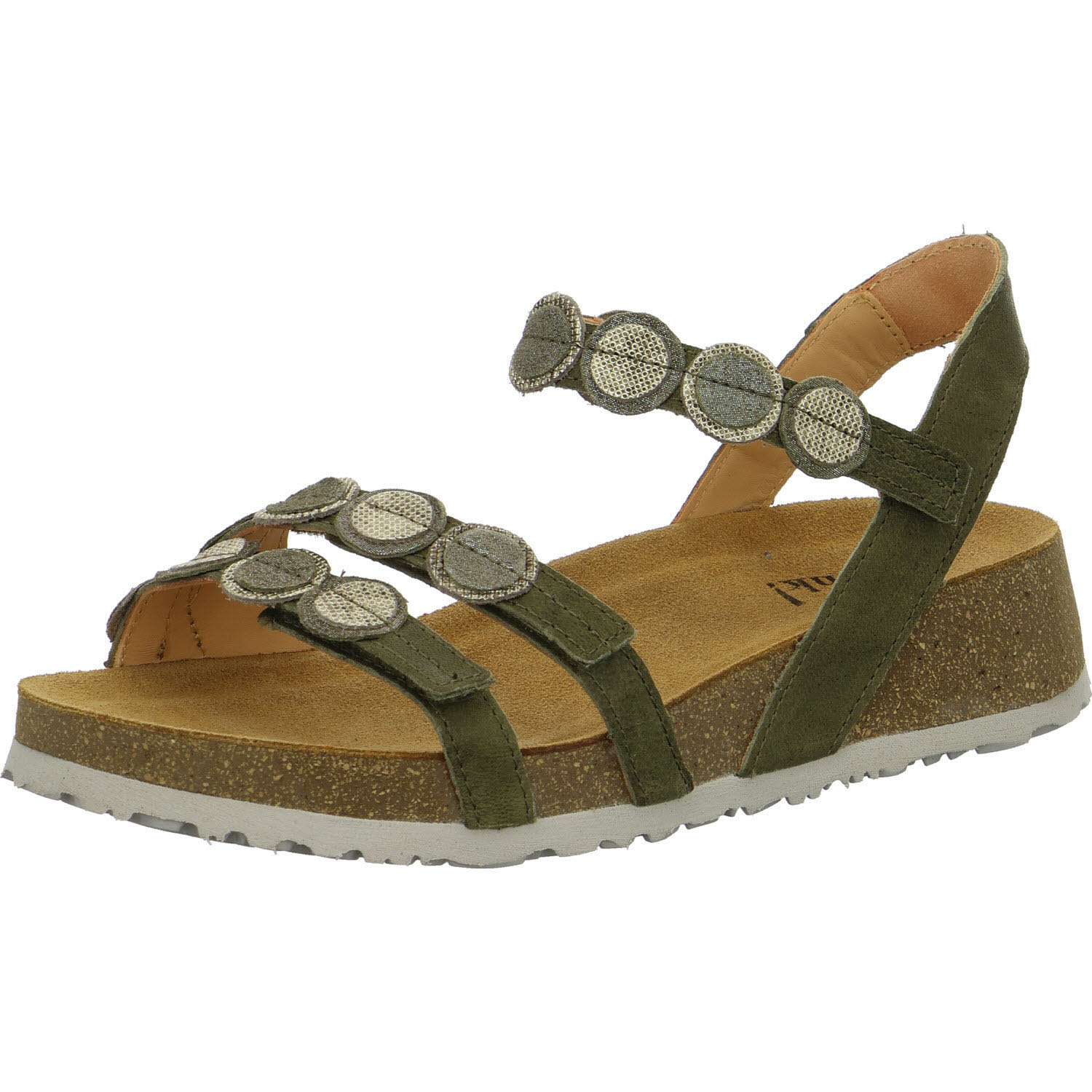 Think Damen Sandalen 3-000322-7030 Koak moos/kombi F 1/2 (normal)