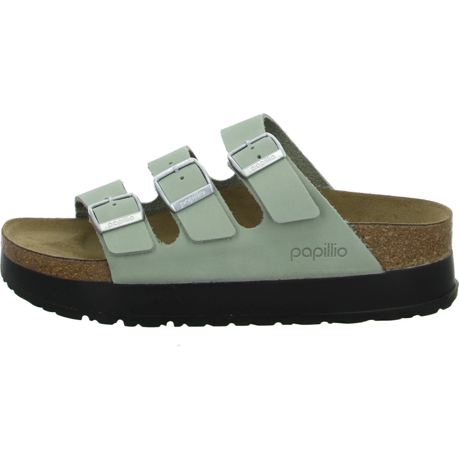 Papillio von BIRKENSTOCK Pantoletten 1029757 Florida Flex Platform pure sage schmal