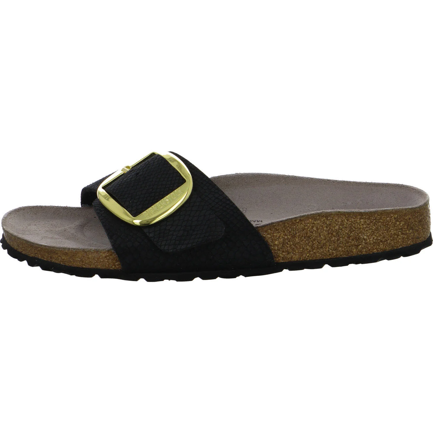 BIRKENSTOCK Pantoletten 1032965 Madrid Big Buckle python black schmal