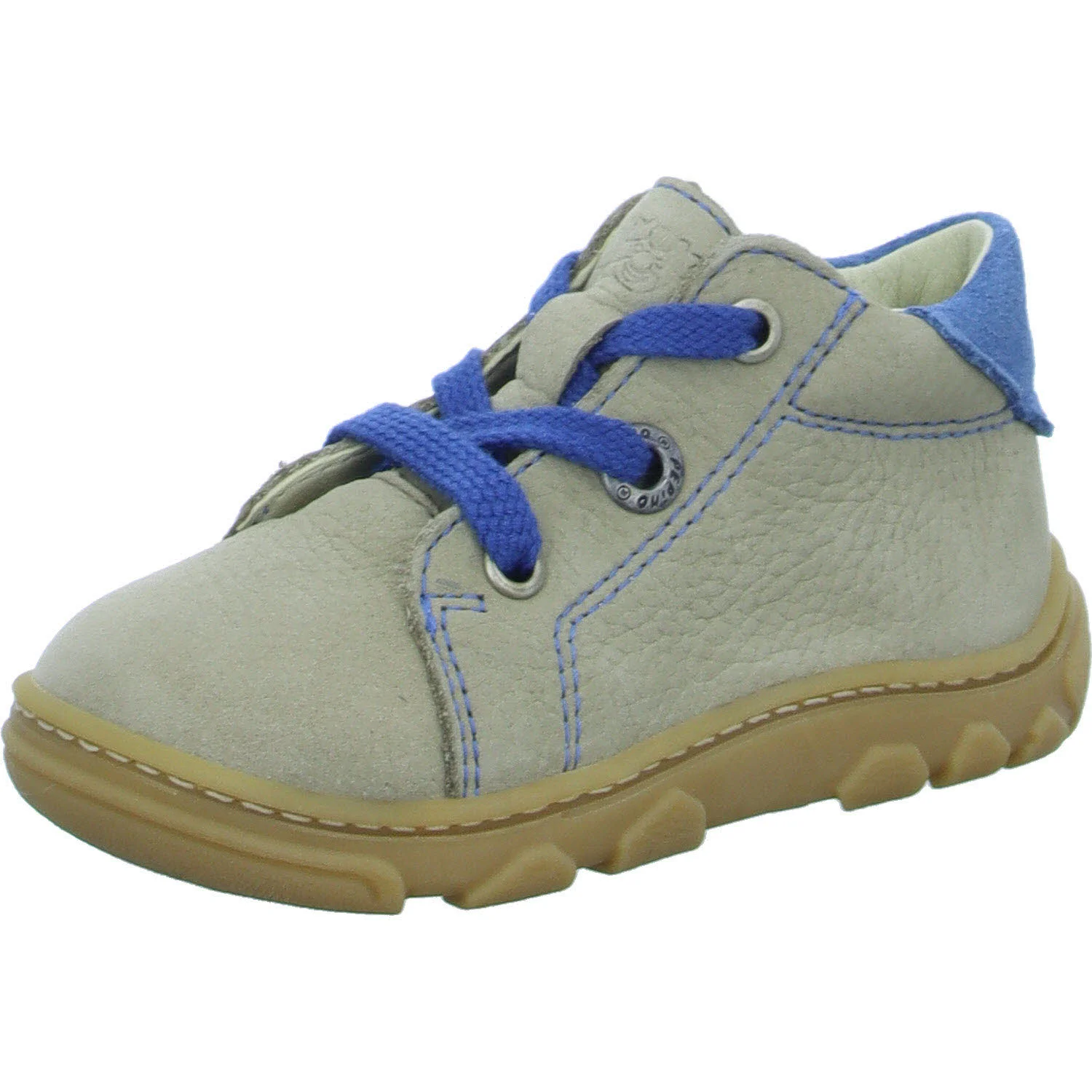 Element 2 von 8 (Bild) – Ricosta Kinder Halbschuhe zum Schnüren 50 1300202/650 ZUMA kies/blau WMS mittel