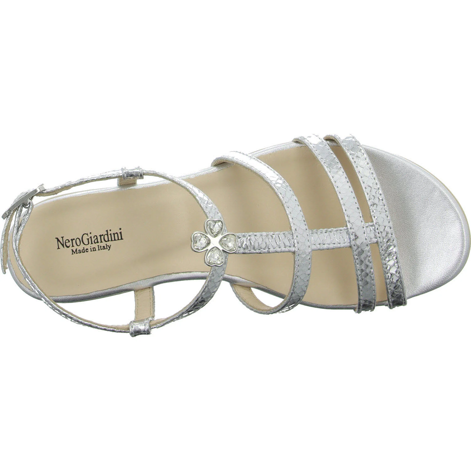 NeroGiardini Damen Sandalen E513270D 700 E513270D argento normal