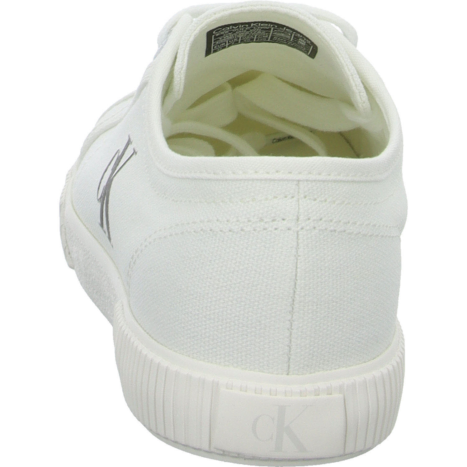 Calvin Klein Damen Schnürschuhe YW0YW017620K4 ESS VULC LOW CV MG WN triple brigth white normal
