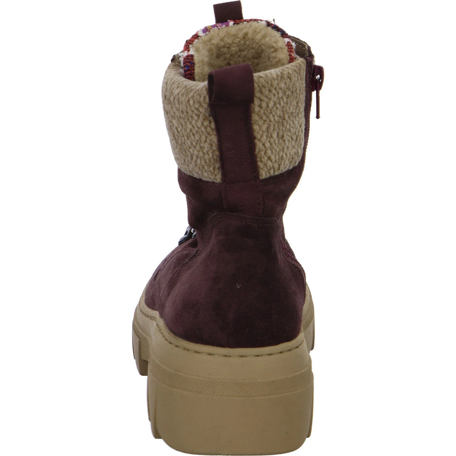 Waldläufer Damen Schnürstiefel warm 977806-601/020 H-Saiga bordo multi H (weit)