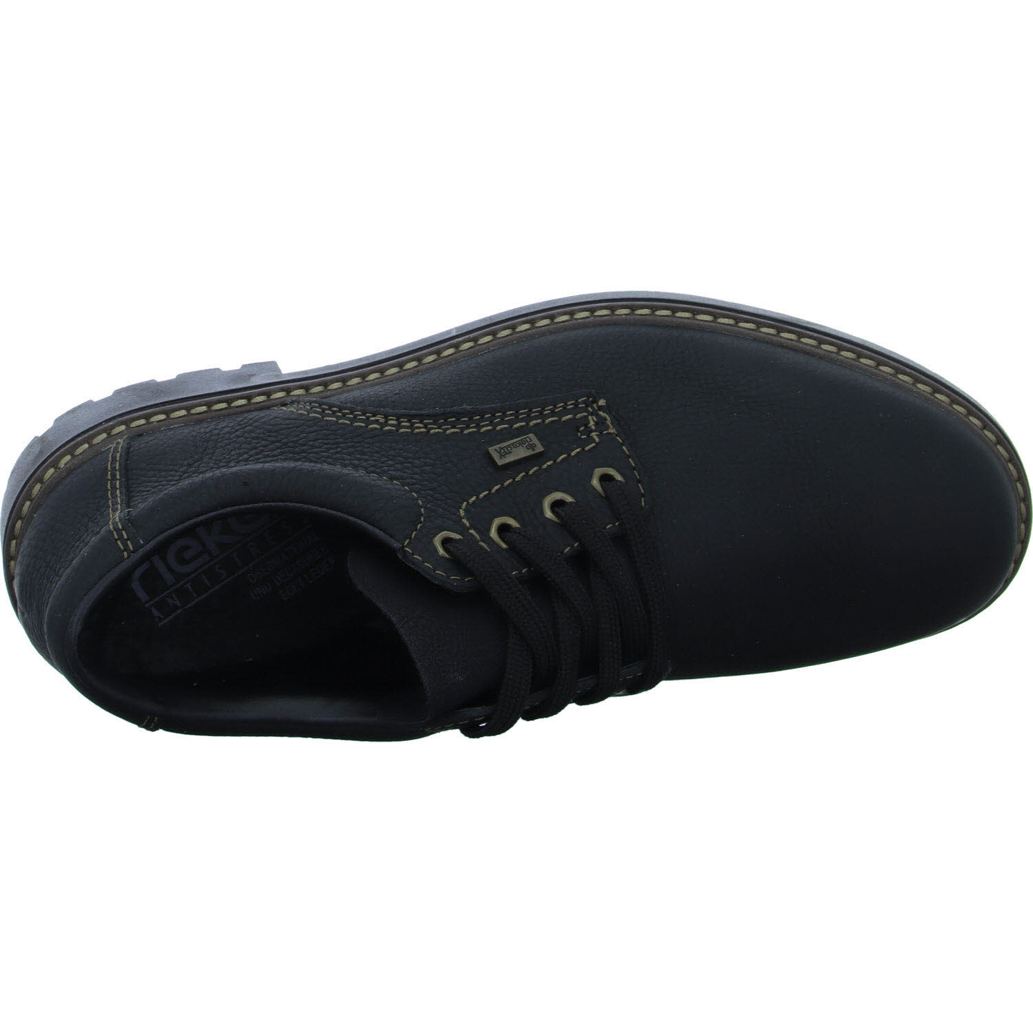 Rieker Herren Schnürschuhe B4610-00 B4610 schwarz/schwarz G 1/2 (weit)